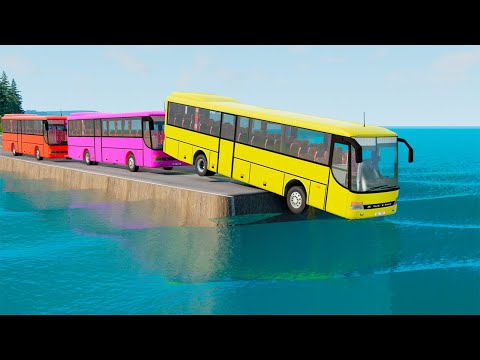 TRANSPORTING CARS & FRUITS WITH COLORED & JOHN DEERE vs CLAAS vs FENDT TRACTORS - BeamNG.drive #1300