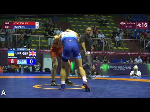 1/8 FS - 61 kg: I. NYKYFORUK (UKR) v. M. MOKAEV (GBR)