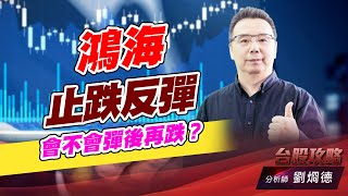 鴻海止跌反彈，會不會彈後再跌？｜台股攻略｜劉烱德 (圖)