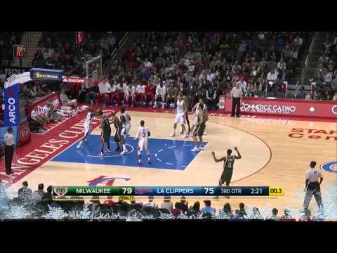 DeAndre Jordan Does it all   Bucks vs Clippers   December 20, 2014   NBA 2014 15 Season