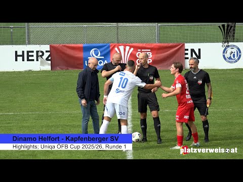 Uniqa ÖFB Cup 25/26: Highlights Dinamo Helfort - Kapfenberg, Runde 1