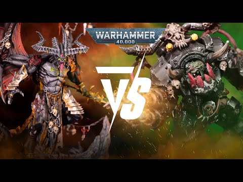 NEW Chaos Daemons Vs NEW Orks: 2000pts Warhammer 40K Battle Report