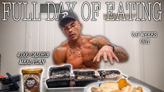 FULL DAY OF EATING 3.5 WEEKS OUT OF THE LAST SHOW OF THE SEASON !