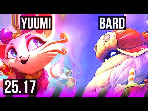 YUUMI & Yunara vs BARD & Lucian (SUP) | 3/2/30, 15k DMG | KR Master | 25.17