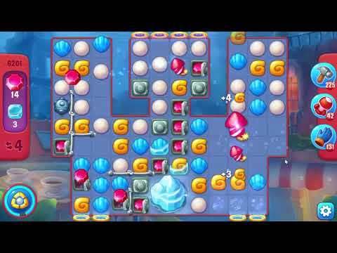 Fishdom 6201 Hard Level - 12 moves - NO BooSTERS