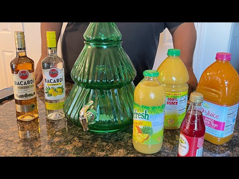 Spiked Mango Passion fruit punch| how to make a easy sweet cocktail