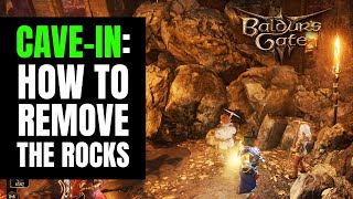 How to remove CAVE-IN Rocks at Grymforge in Baldur
