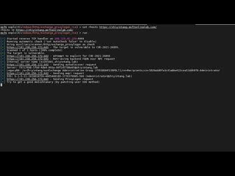 Microsoft server Proxyshell RCE "msftonlinelab.com"