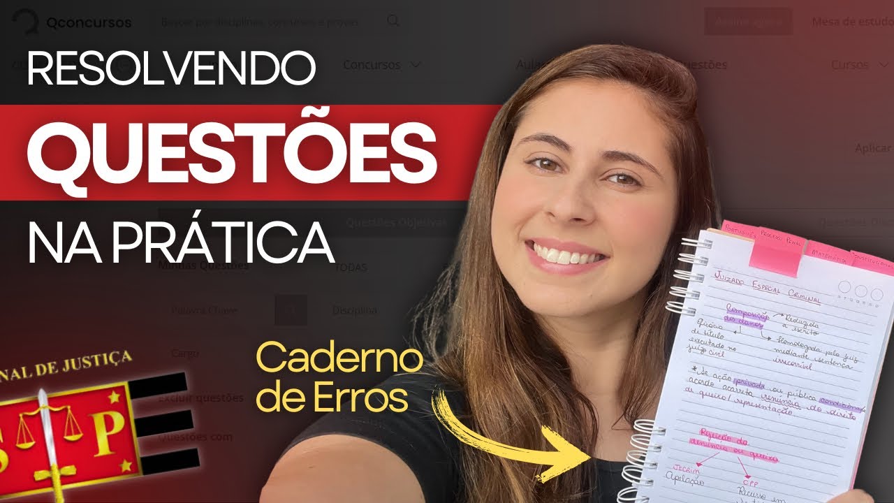 TJSP | Como resolver questões (NA PRÁTICA) + Caderno de erros
