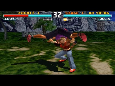 Julia Chang With King's Moves Gameplay - Tekken 3 (Arcade Version)