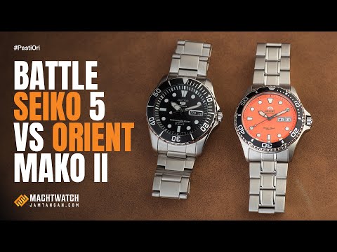 Orient Sports FAA02006M Orange Ray II Automatic Divers Orange Dial Stainless Steel Strap-2