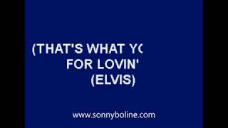 THAT'S WHAT YOU GET FOR LOVIN' ME
