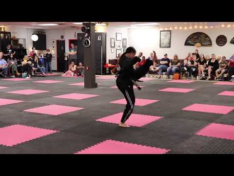 Nadia's Creative Form for her TKD 2nd degree Black Belt Test (Black Belt 3rd Dan)
