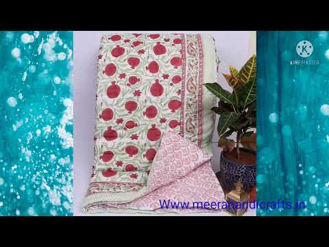 Machine Quilted Bedcover AC Blankets