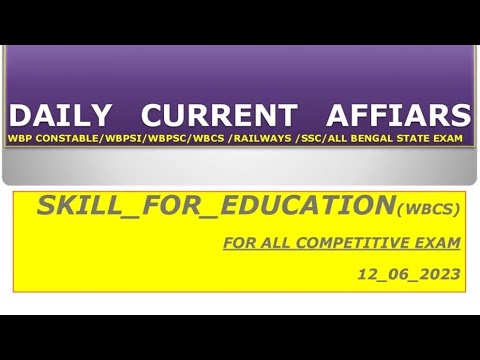 Current affairs 12-06-2023, All Competitive Exam.PDF link available in description........