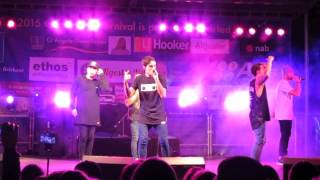 Justice Crew live at Calamvale Carnival 25/7/15 - I Love My Life (Michael Jackson intro)