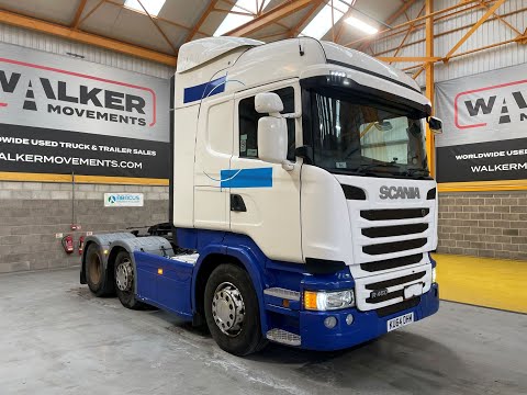 SOLD: SCANIA R450 *EURO 6* HIGHLINE 6X2 TRACTOR UNIT - 2014 - KU64 DHM
