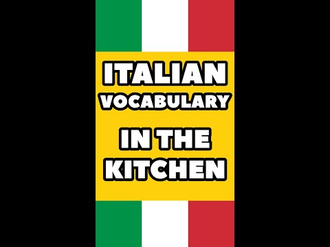 Italian Vocabulary in the KITCHEN - Learn Italian Language #Shorts