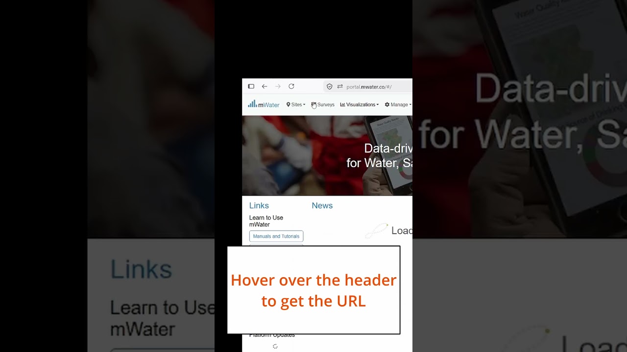 Header Hyperlinks in mWater