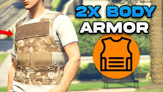*EASY* DOUBLE YOUR BODY ARMOR TRICK IN GTA ONLINE