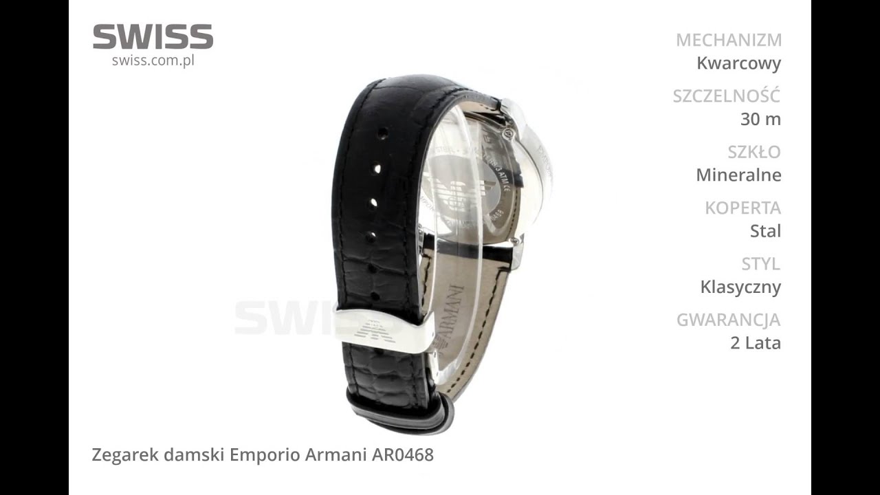 www.swiss.com.pl - Zegarek damski Emporio Armani AR0468
