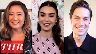 Lily Collins, Netflix’s Emily in Paris Cast Talk Fashion, Love Story, Paris Backdrop | THR Interview video