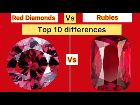 Red diamond vs Ruby | Top 10 differences between red diamonds and rubies | HDB TV