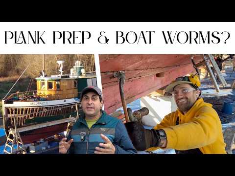 EP30: Preparing for New Planks: Cleaning Frames, Reefing, and addressing through hole fittings.