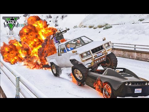 GTA 5 TECHNICAL (PICK-UP) TRUCK CRASHES - IMPACT COMPILATION - DESTRUCTION