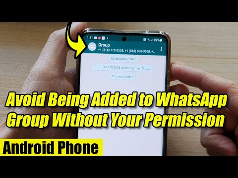 How to Avoid Being Added to WhatsApp Group Without Your Permission on Android Phone