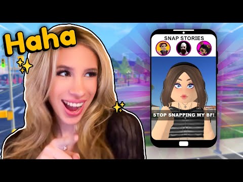 STALKING People with "SNAP STORIES" in LIFE TOGETHER on ROBLOX...