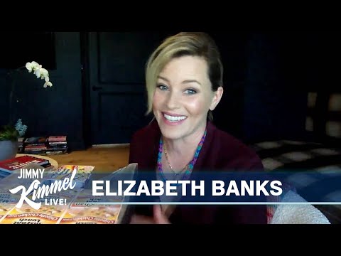 伊麗莎白-班克斯談恐慌性購房&參加家教小測試 (Elizabeth Banks Talks Panic Buying & Takes Homeschool Quiz)