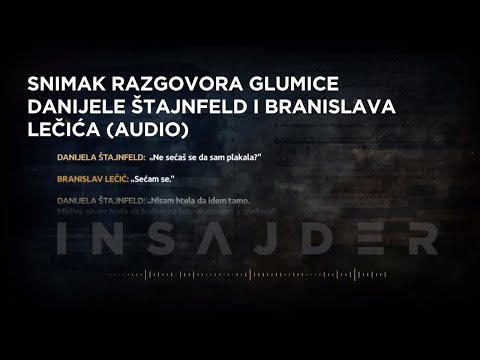 Razgovor Danijele Štajnfeld i Branislava Lečića (AUDIO)
