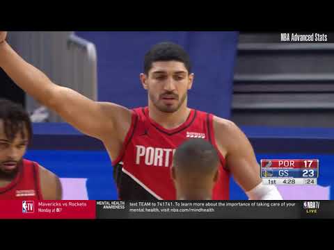 Enes Kanter Full Play against Golden State Warriors (24 PTS, 12 REB, 1 AST)