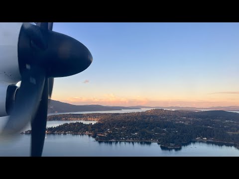 Review: An amazing 18 minutes WestJet flight | Havilland Dash 400 | Vancouver - Victoria |  🛫🇨🇦📍