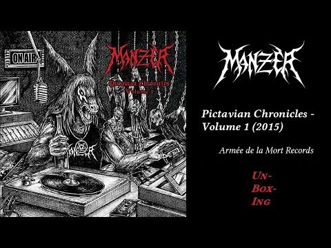 UNBOXING Manzer - Pictavian Chronicles - Volume 1 (2015) Armée de la Mort Records