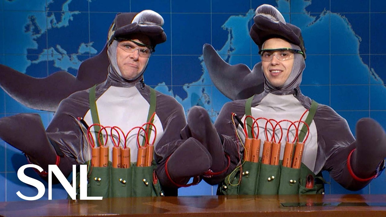 Weekend Update: Two Kamikaze Dolphins on the Iran War - SNL - YouTube