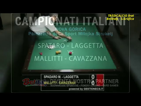Cavazzana Mallitti vs Spataro Laggetta - Camp.Italiano Biliardo a Coppie 2016 @TREDICALCIO