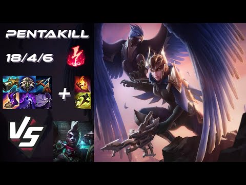 MID Quinn vs Ekko [PENTAKILL] - EU Challenger Patch 25.23