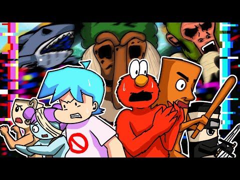 FNF part 4 BROKEN STRING | sesame street | corrupted brainrot | learn with pibby | fnf animation