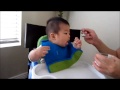 Gavin Dee Chiu Learning To Eat Baby Cereal