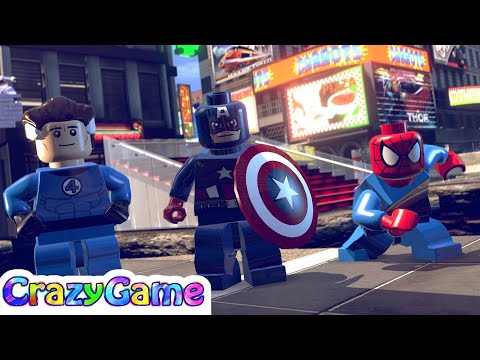 #Lego Marvel Super Heroes 100% Guide Complete Walkthrough #2 Time Square Off (Minikit)