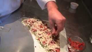 How to Make Roasted Peppers and Sausage Flatbread