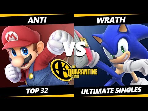 The Quarantine Series Top 32 - ANTi (Snake, Mario) Vs. Wrath (Sonic) Smash Ultimate - SSBU