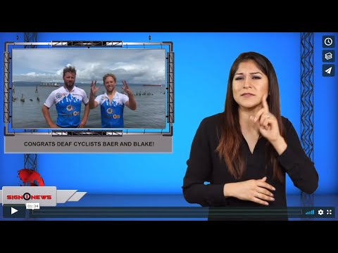 Congrats Deaf cyclists Baer and Blake! (ASL - 8.13.19)