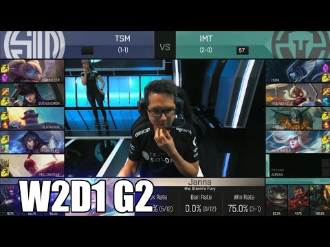 TSM vs Immortals | Week 2 Day 1 S6 NA LCS Spring 2016 | Team Solomid TSM vs IMT G1 W2D1