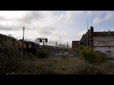 37407'Blackpool Tower'& 37402'Stephen Middlemore'powering out of thorpe junction on 21/4/21