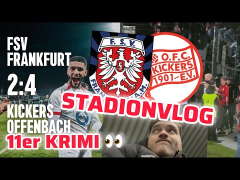 ELFMETERSCHIESSEN KRIMI im HESSENPOKAL DERBY ⚔️🫣 FSV Frankfurt vs Kickers Offenbach Stadionvlog 🔥