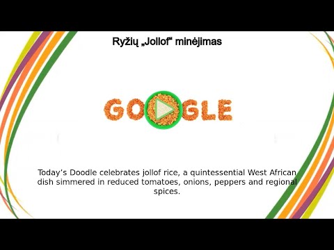 Ryžiai „Jollof“ | Ryžių „Jollof“ minėjimas