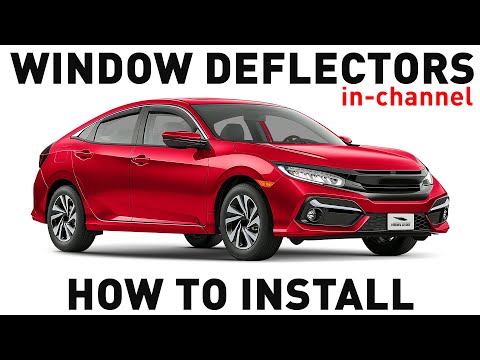 How to install Shatterproof In-Channel Window Deflectors for Honda Civic 2016-2021
